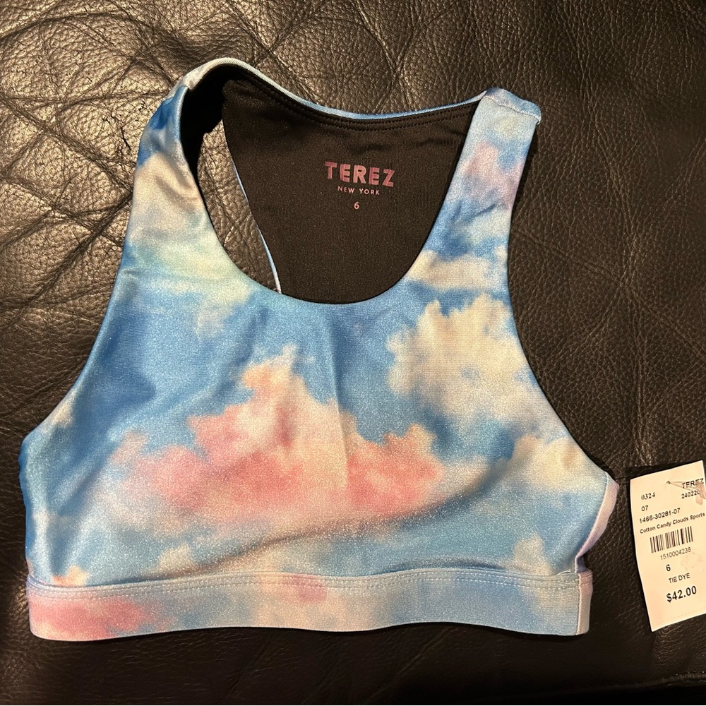 Terez Girls Sports Bra in Cotton Candy